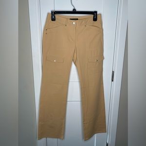 Elie Tahari Khaki Cargo Straight Leg Pants